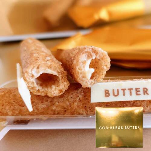 日本GOD BLESS BUTTER奶油夹心蛋卷谷物杏仁黄油饼干曲奇10枚送礼