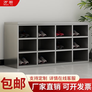 不锈钢换鞋 凳 柜无尘净化工厂车间职员多层多格鞋 柜员工实验室鞋