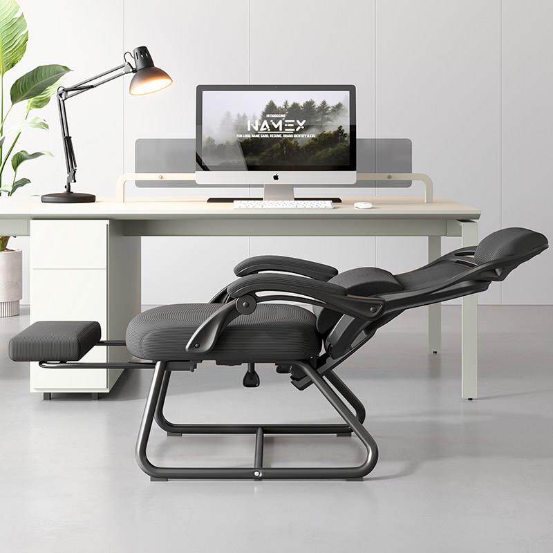 办公室可躺平午睡午休躺坐两用椅弓形电脑椅舒适久坐人体工学椅子