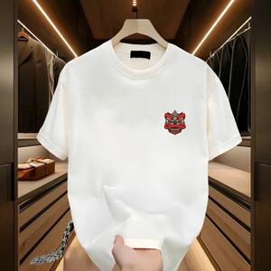 香港潮牌美式痞帅重磅纯棉短袖T恤青年男女夏季街头宽松圆领上衣
