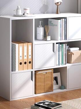 书书架落地置物柜架储物柜简易柜地落书柜收纳阳台家VDN用多层小