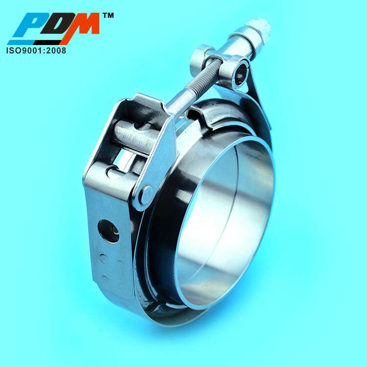 汽车改装排气管V型卡箍法兰304不锈钢接头消声器1.5英寸