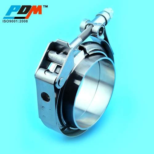 汽车改装排气管V型卡箍法兰304不锈钢接头消声器1.5英寸