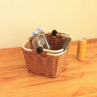 26X8手提篮洗澡筐沐浴篮洗浴小篮子洗漱非藤编儿童采摘篮小竹篮编