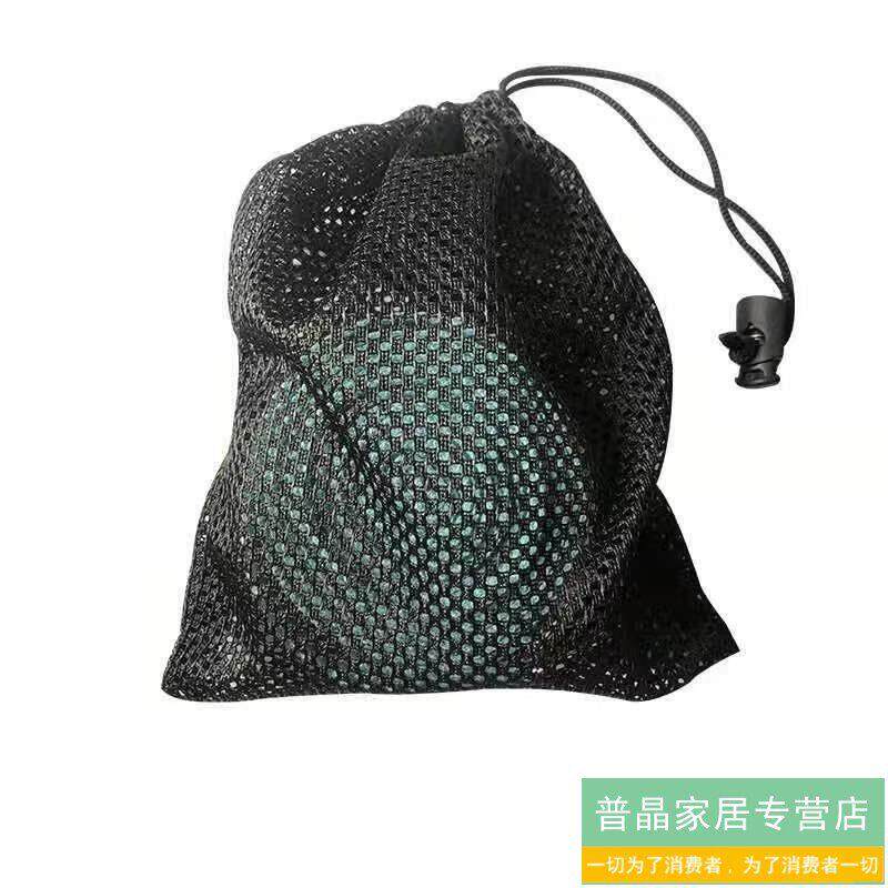 收缩网袋加厚网眼收纳袋聚酯纤维束口袋黑色袋拉绳网袋抽绳过滤网