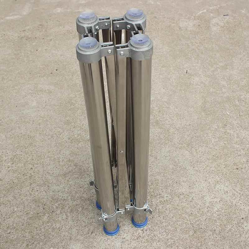 脚架折叠桌架支撑餐桌脚铝合金铁淳枫圆台面玻璃不锈钢圆桌