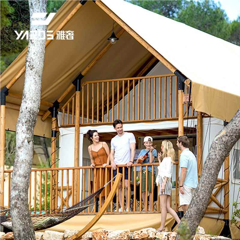 雅假奢 度BGL45村古阁楼帐篷轻奢复露营民宿一帐篷两室厅复式木屋