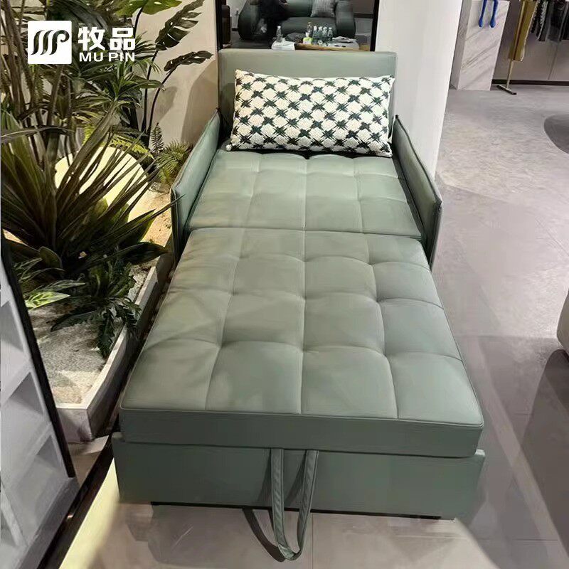 折叠布艺沙发床两用1米单人款陪护小床午休床椅伸缩沙发多功能