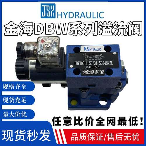 江苏金海JINHAI先导溢流阀DBW10B/20B/30B 24V 220V电磁泄压阀