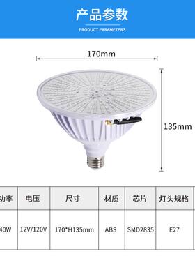 厂家七led泳池水下灯P36774EAR38光源水底替换彩E2627嵌入式灯具