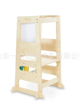 蒙氏学习a塔4004宝洗台阶洗漱梯l手erningt宝ower儿童可折叠踏垫