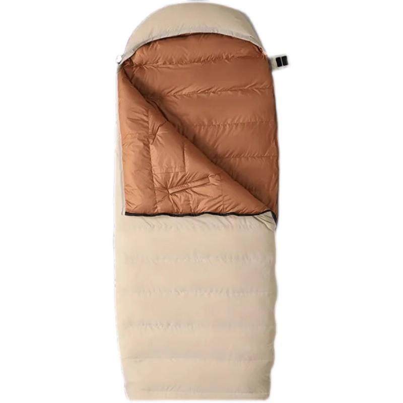 羽绒睡袋户外超轻大人双人鹅绒冬季加厚保暖零下0度成人便携露营