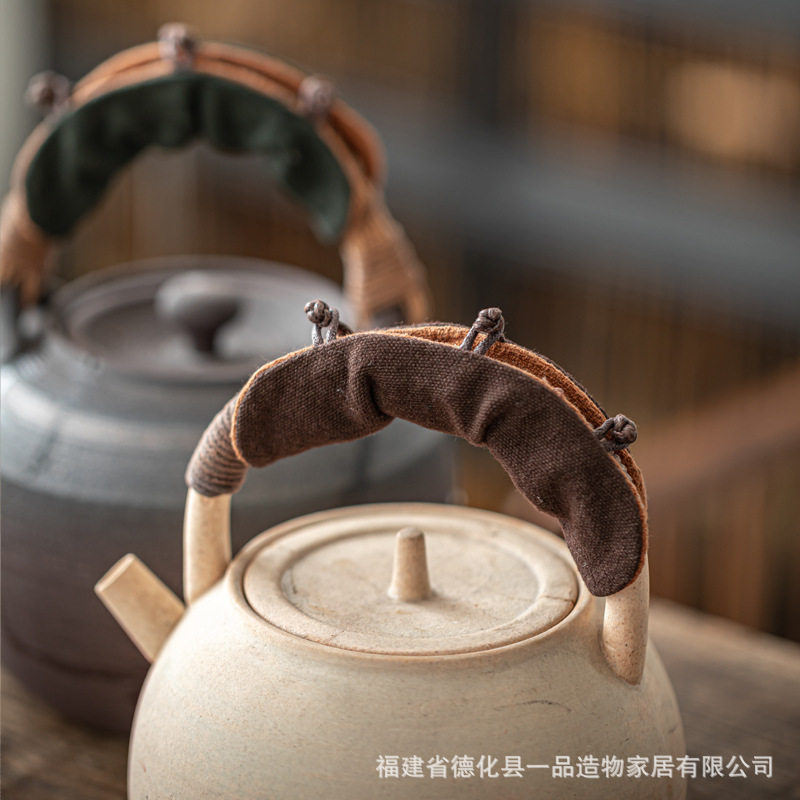 复古茶壶提手布束壶把防烫布套提梁壶把隔热布垫银壶铁壶配件棉麻,餐饮具,整套茶具,淘宝优惠券,粉丝福利购,淘宝优惠卷