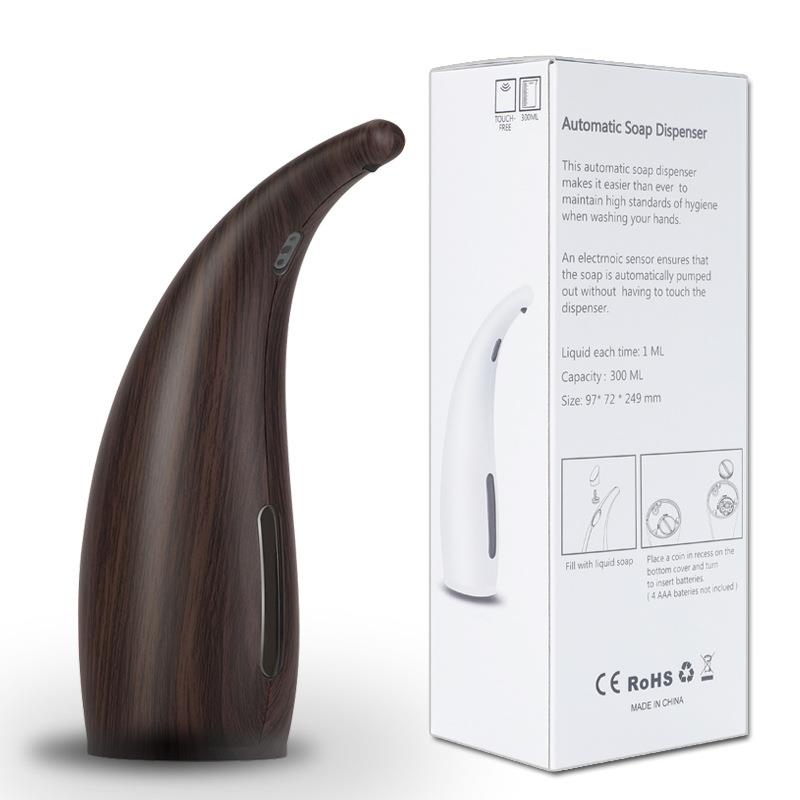 跨境直AIQ器供自动感应液木纹红皂外感应自动洗手仿机私模现货