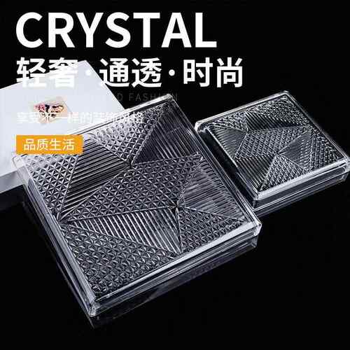 玻璃砖水晶砖挂片彩色网红艺术透明水晶砖展厅室内设计感隔断墙
