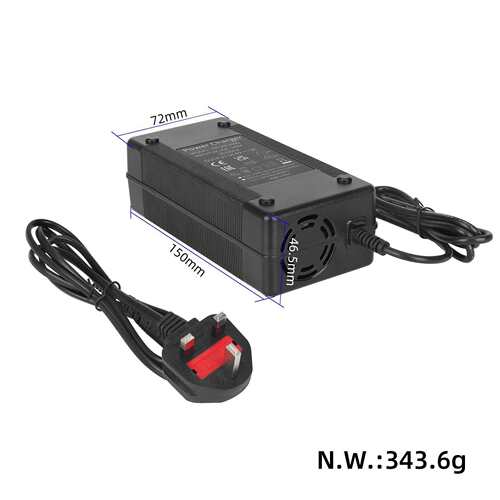 58.8V3A英/美/欧规充电器电动滑板车充电器电源线DC2.1头大航空头