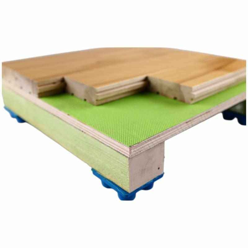 体育场馆篮球场馆羽毛球馆体育室内专用枫桦木单双龙骨运动木地板