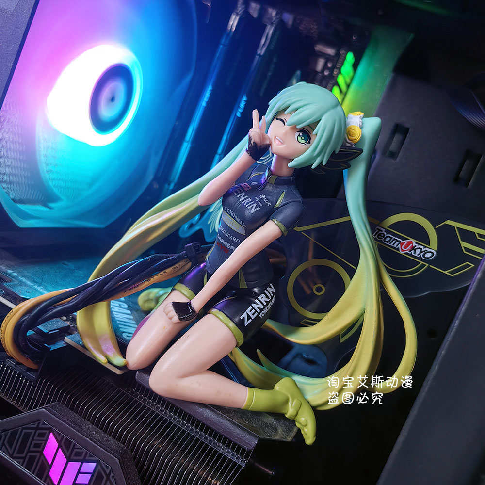 海景房机箱手办耐高温内部美少女坐姿电脑主机装饰摆件动漫二次元