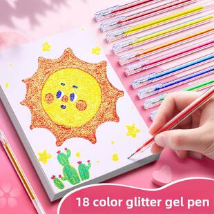 color line colored art hook candy hand set pen gel