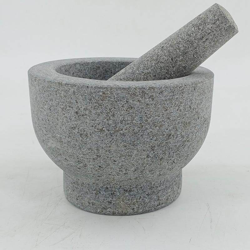复古荔枝面厨房家用研磨器石臼手动捣蒜器捣碎杵蒜泥器
