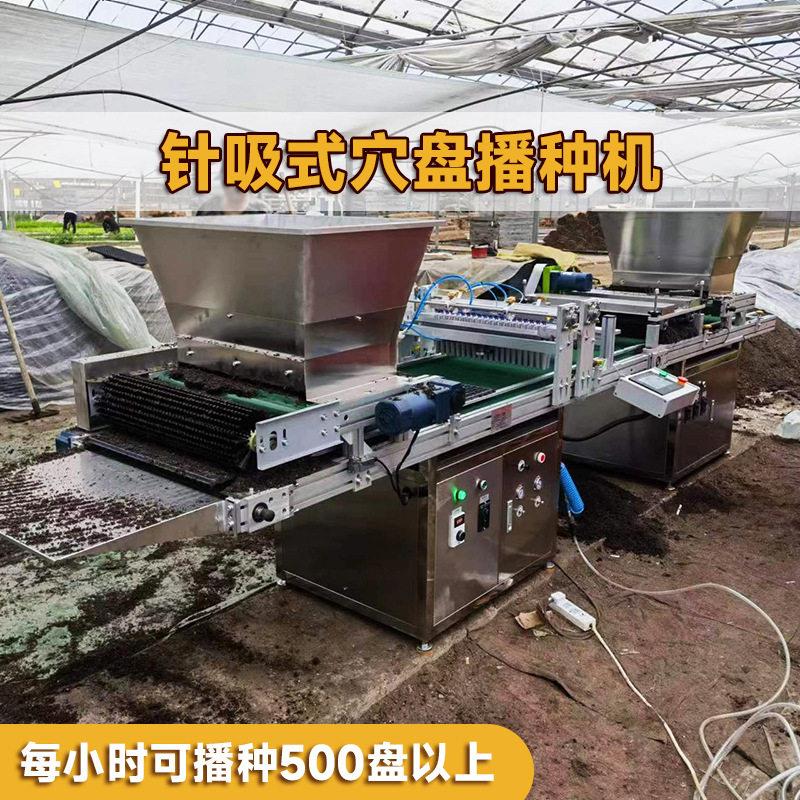 全自动流水线穴盘育苗播种机蔬菜花卉烟草穴盘育苗盘种子播种神器