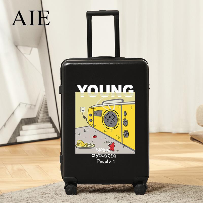 高档AIE大学生行李箱女便拉杆20寸时潮流箱密码旅行箱2尚4寸轻高