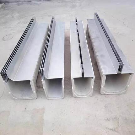 不锈钢线性排水沟盖板园林工程u型排水槽缝隙式地沟盖板雨水篦子