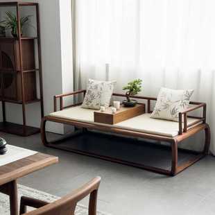 新中式实木罗汉床塌床现代简约彷古罗汉榻沙发床榻客厅家具贵妃榻