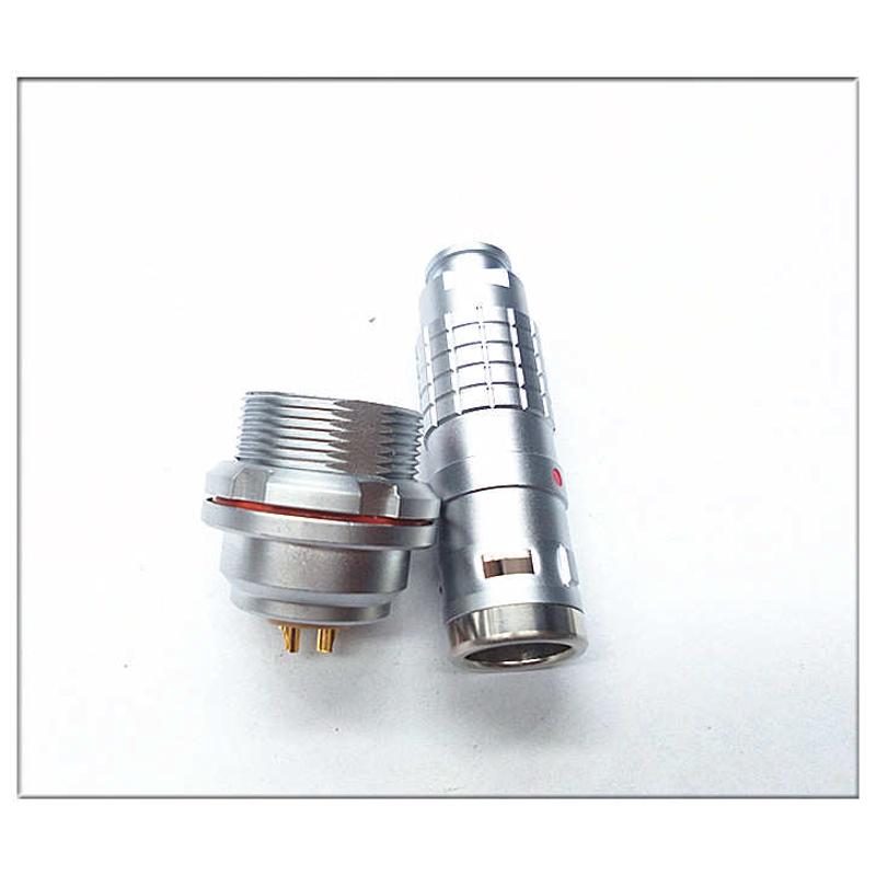 推拉自锁连接器 FGG EGG 1K 2 3 4 5 6 7 8 10芯航空插头插座