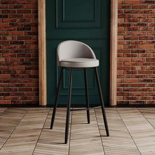 吧台椅简约覆古高脚凳北欧吧台凳家用靠背铁艺轻奢椅子高脚酒吧椅