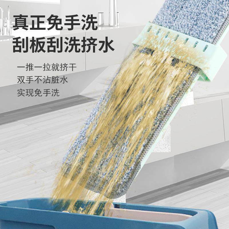 拖把懒人干湿两用可旋转折叠平板家用一拖净清洁擦地
