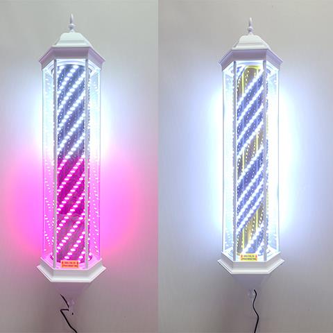 理发店转灯超亮节能LED 户外水美发店挂墙式六角复古宫灯小蛮腰