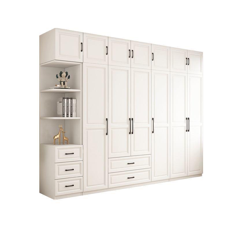 Kk衣柜卧室家用欧式对开门简易装儿组童柜子出租房用AWO经a济型实