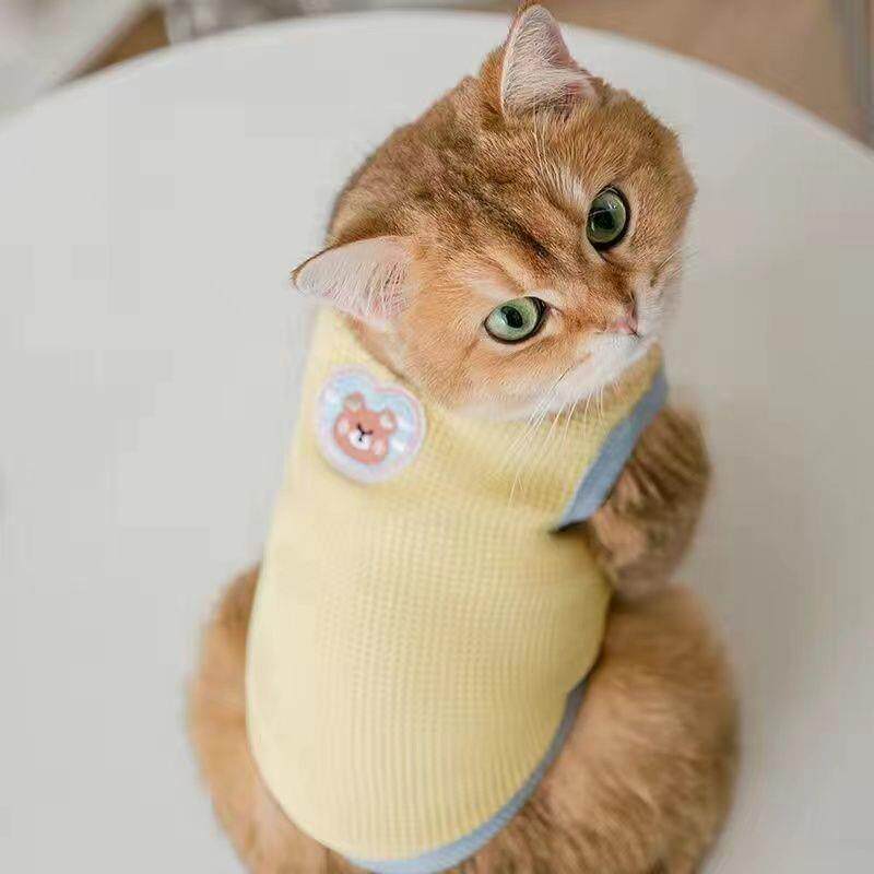 薄款宠物夏装泰迪比熊贵宾博美小猫咪雪纳瑞小型幼犬狗狗衣服服饰