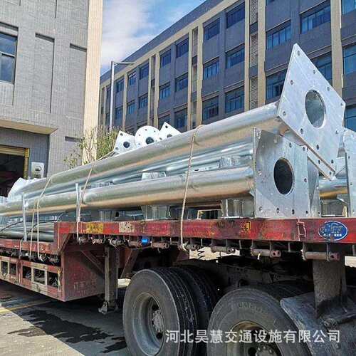 标志牌高速公路铝制指示标识牌交通单柱式悬臂式标志杆安全警示