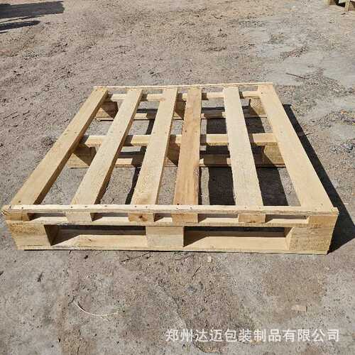 厂家批发实木托盘两面进叉 四面进叉 免熏蒸物流叉车地台板木卡板