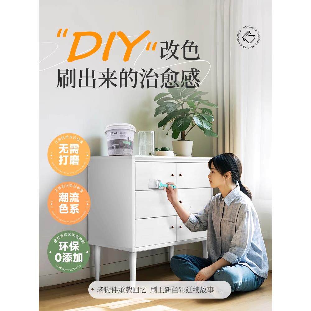 旧桌面衣柜橱柜柜子贴纸自粘翻新家具改造改色贴专用衣柜贴门贴膜