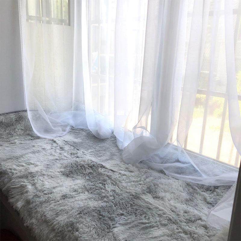 垫垫批发飘毛毯公主房间窗台可爱坐垫卧室毛绒阳台窗垫榻榻米rp4t