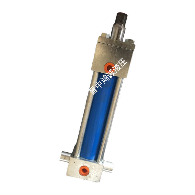 四拉杆液压缸后摆轴重载长行程方形双作用零泄漏耐高压非标