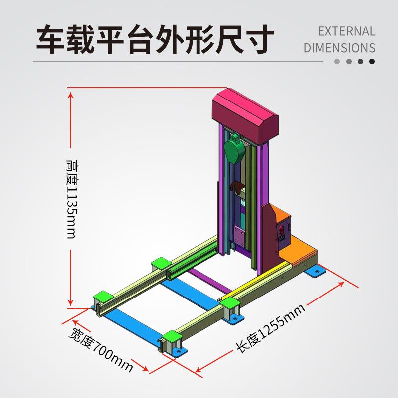 鹰翔达轮胎拆装机车载款扒胎机自带压胎功能气动单气缸大车扒胎机
