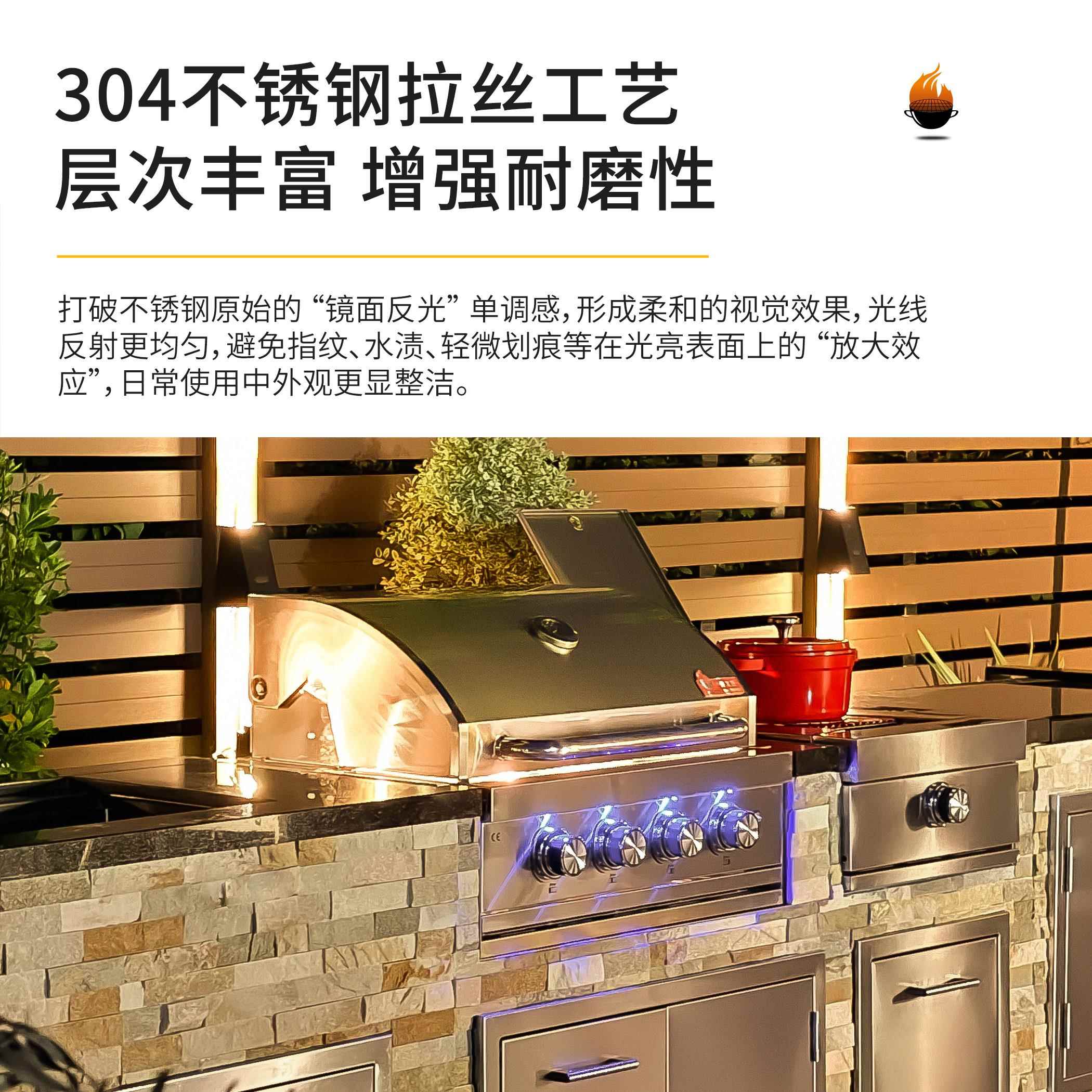 户工匠嵌烧入式外两烤炉燃气20240318木炭用烧烤架别墅庭院烧烤台