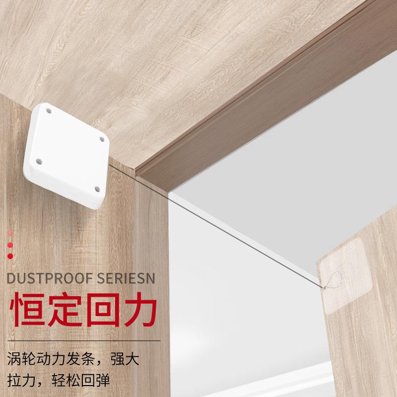家用免打孔拉闭门器拉门卧绳室门动回自位简推易自动佐致（收静音