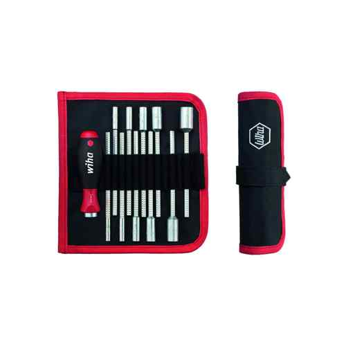 德国 Wiha U106 T1 2 6系列螺母套筒双头起子杆12件套 27713
