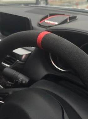 适用于陆风x5puls手缝方向盘套翻毛皮x7X2X6X8X9把套改装
