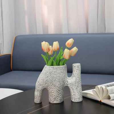现代简约创意象形树脂花器办公室书房卧室客厅餐厅玄关家居装饰品