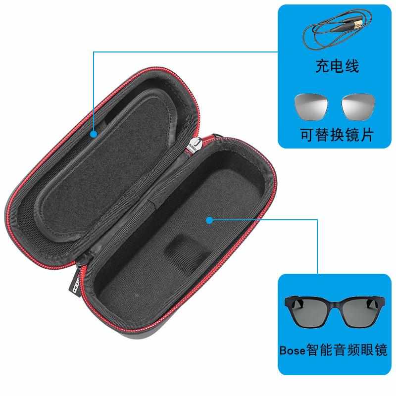 智能眼镜收纳盒适用雷鸟 XREAL 影目INMO智能AR便携抗压眼镜盒