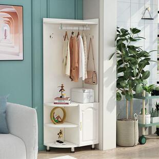 新款转角衣帽卧架客厅玄195关转角挂衣架简约转室角置物边落地三