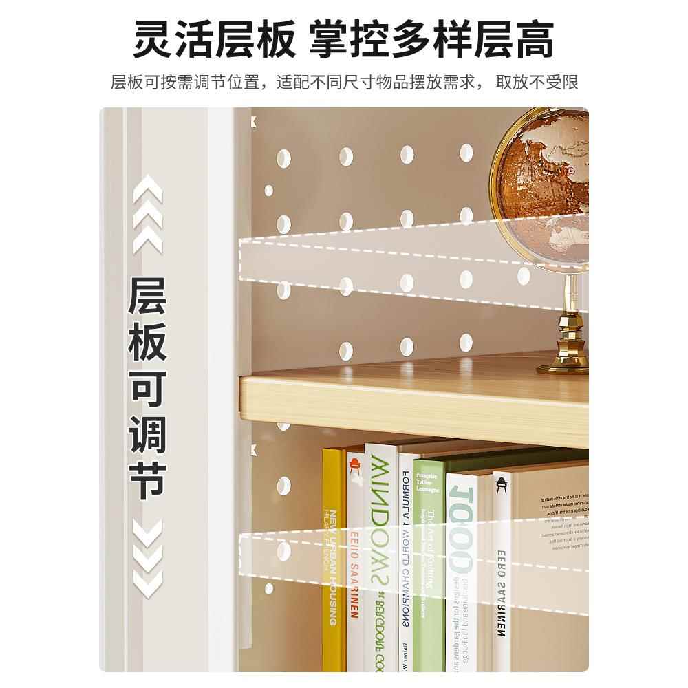 桌上书架三层桌面洞洞板置物架学生书桌收纳整理办公室储物展示架