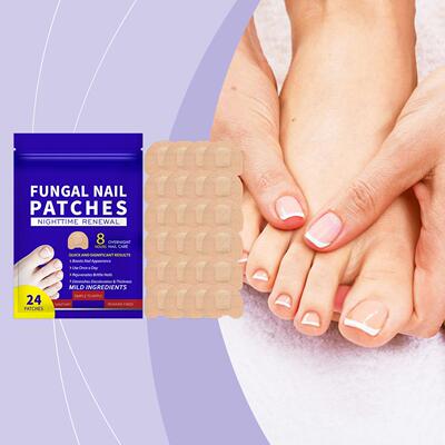 Nail care patches that gently soften and moisturize damaged