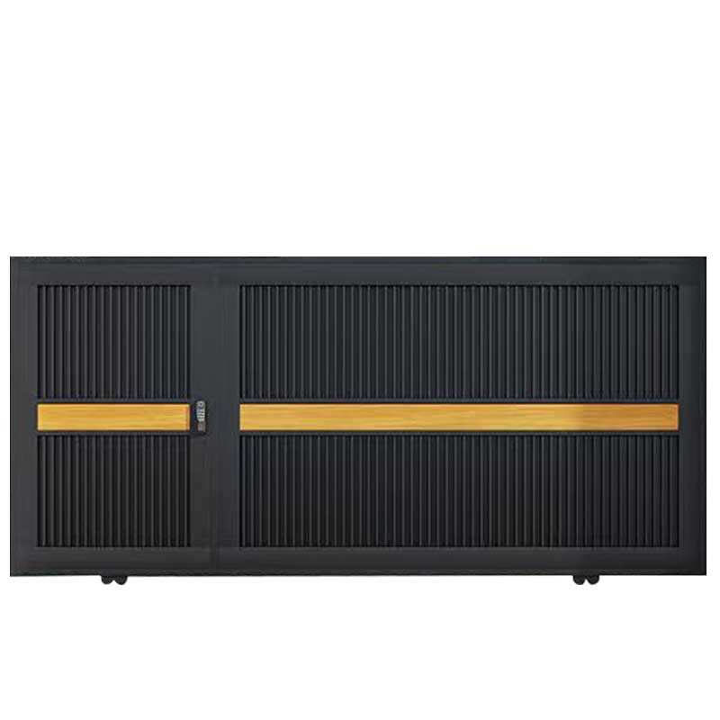 门艺户外对开别墅门电动门不锈钢入户铁庭院铝合金平移自建房院子